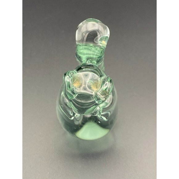 Blown Glass Squirrel Figurine Paperweight Handmade Ngwenya Glass Small Clear - Picture 5 of 7